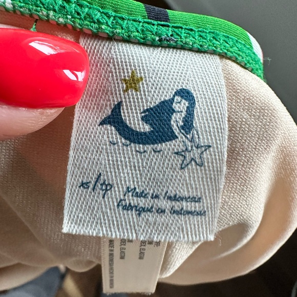 Anthropologie Mermaid 2 Piece Bikini Zig Zag Print sz: Top Small/Bottoms XS - Picture 10 of 13